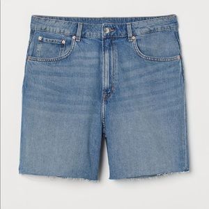 BNWT High Waisted Jean Shorts (Bermuda/Dad shorts)